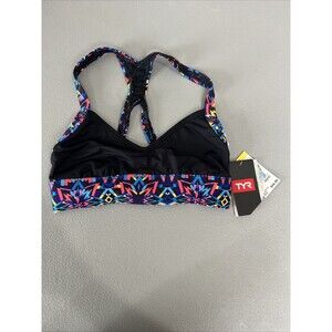 TYR Womens Carnivale Isla Multicolored Active Sport Top Wireless SZ XS(0/2) New